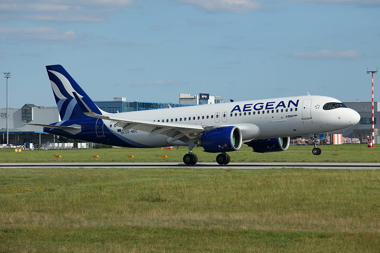 Airbus A320-271N, Aegean Airlines, registrace SX-NEC