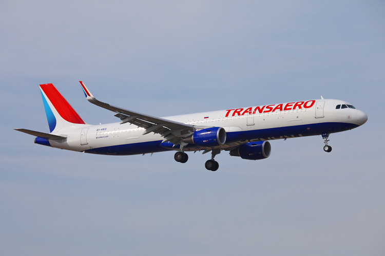 Airbus A321-211, Transaero Airlines, registrace EI-VKO