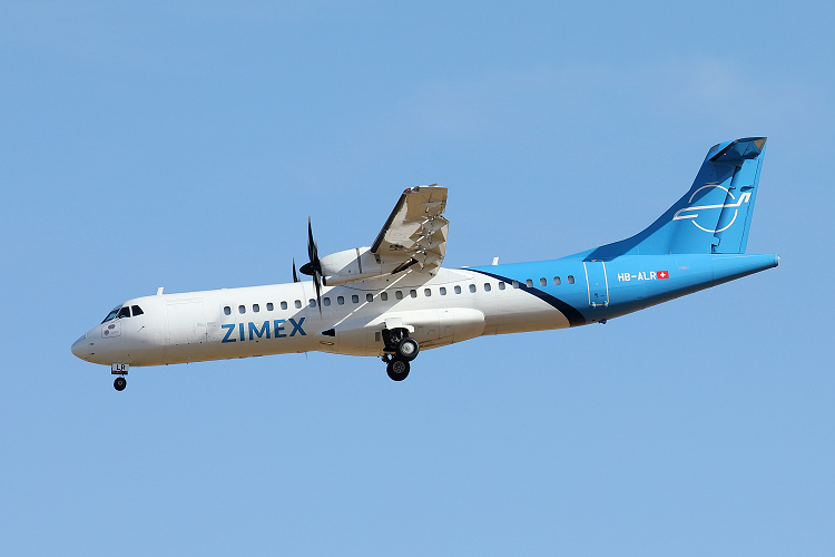 ATR72-500, Zimex Aviation, registrace HB-ALR