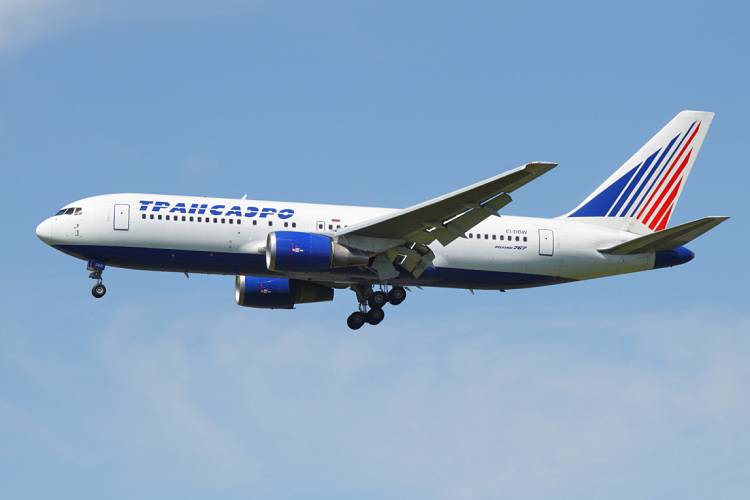 Boeing B767-201ER, Transaero Airlines, registrace EI-DBW
